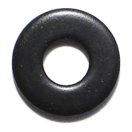 Flat Washer, Fits Bolt Size #8 ,Steel Black Oxide Finish, 25 PK